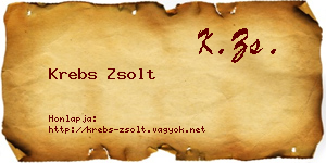 Krebs Zsolt névjegykártya